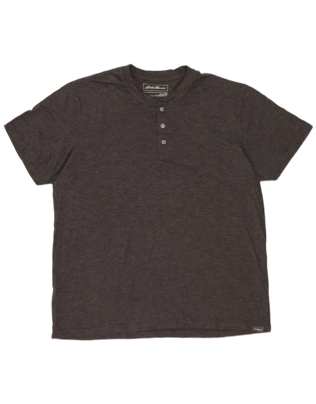 EDDIE BAUER Herre T-Shirt Top Stor Grå Bomuld