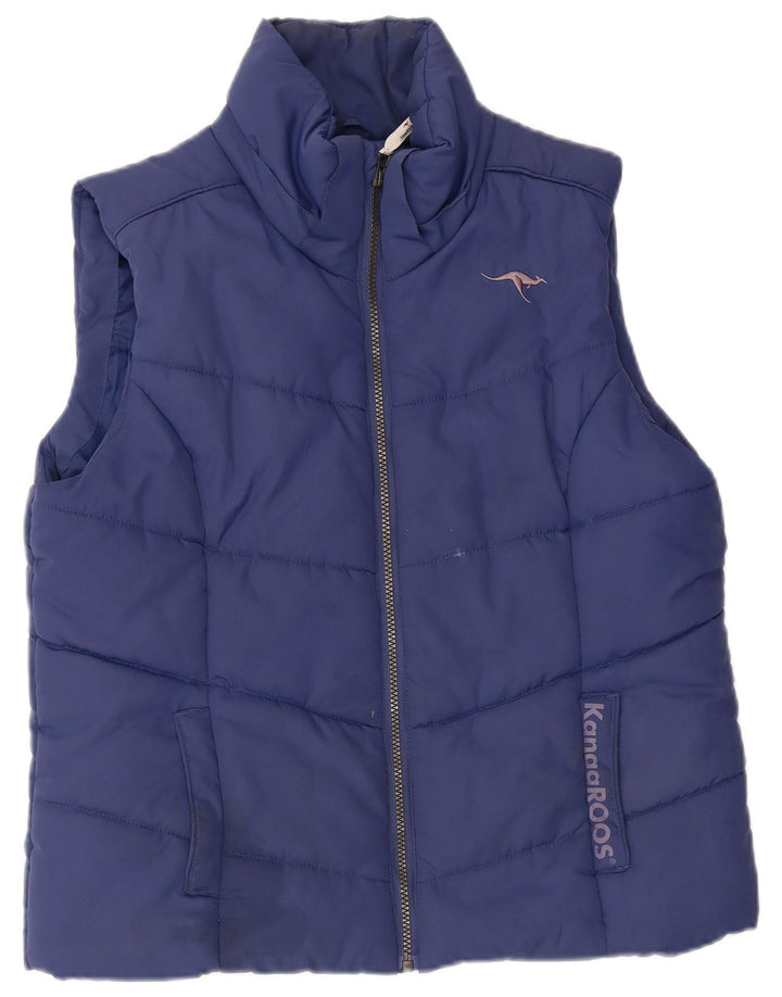 KANGAROOS Polstret Gilet til mænd UK 16 Large Blue Polyester