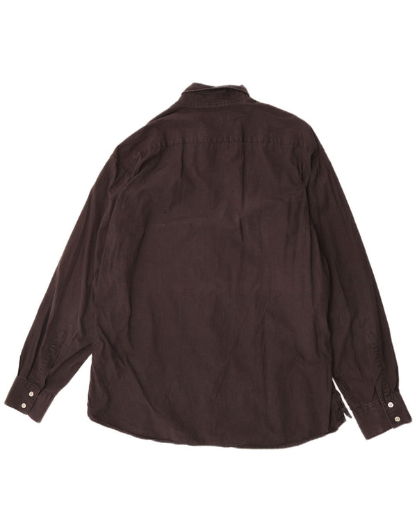 Marlboro Classics herreskjorte 2XL brun ternet bomuld