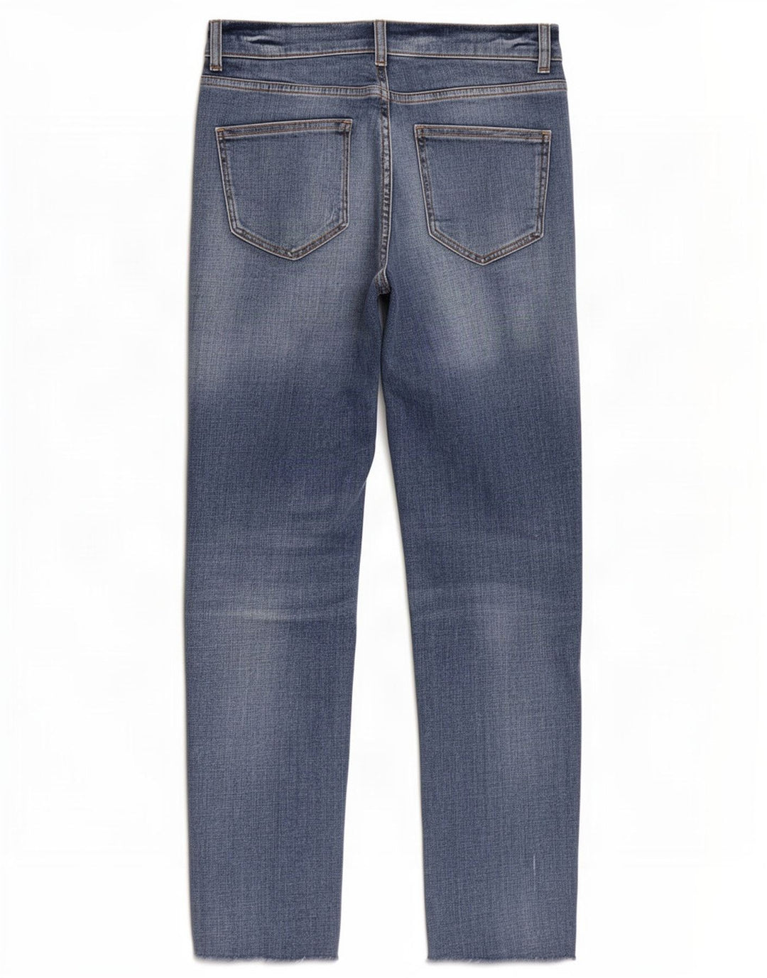 Massimo Dutti Dame Distressed Slim Jeans EU 38 Small W28 L27 Blue