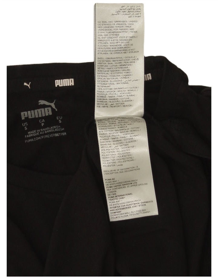 Puma Herre grafisk T-shirt top lille sort bomuld