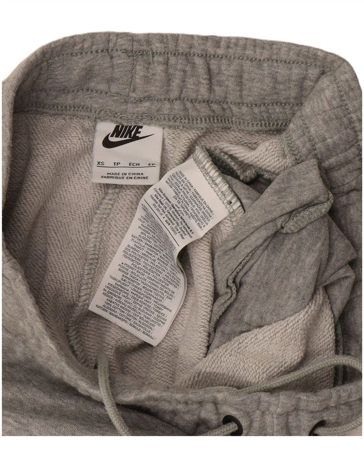 NIKE træningsbukser til kvinder Joggers UK 4 XS Grå Flecked Bomuld
