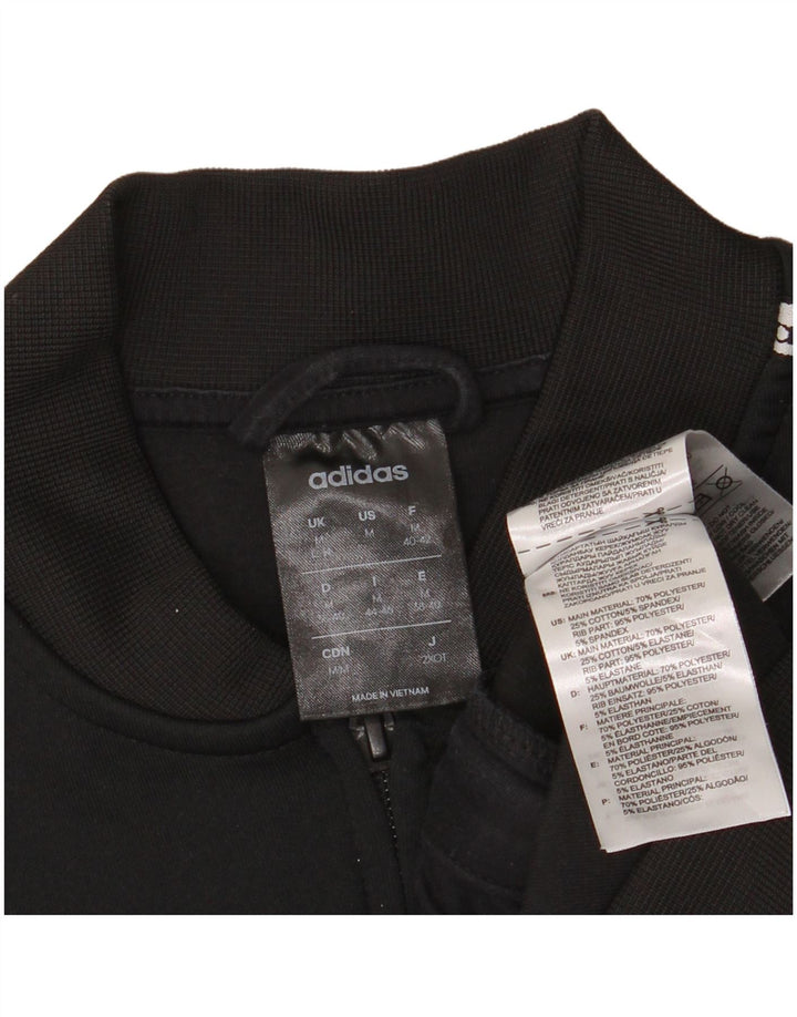 Adidas Dame Climalite Crop Træningsdragt Topjakke UK 12/14 Medium Sort