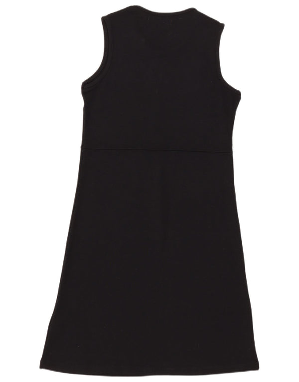 Zara Dame Ærmeløs Basic Kjole UK 14 Large Black Rayon