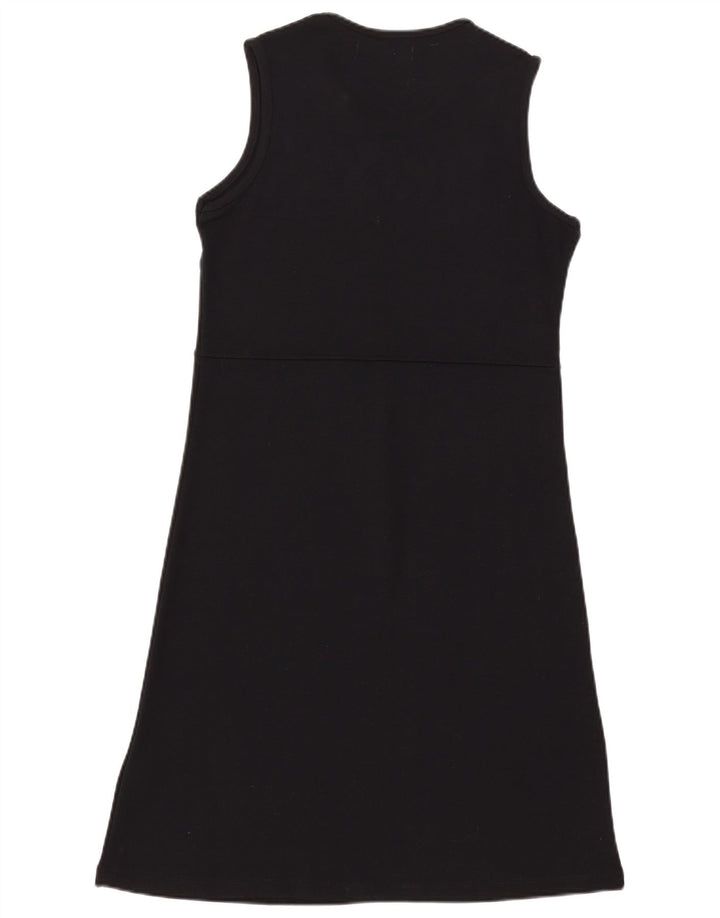Zara Dame Ærmeløs Basic Kjole UK 14 Large Black Rayon
