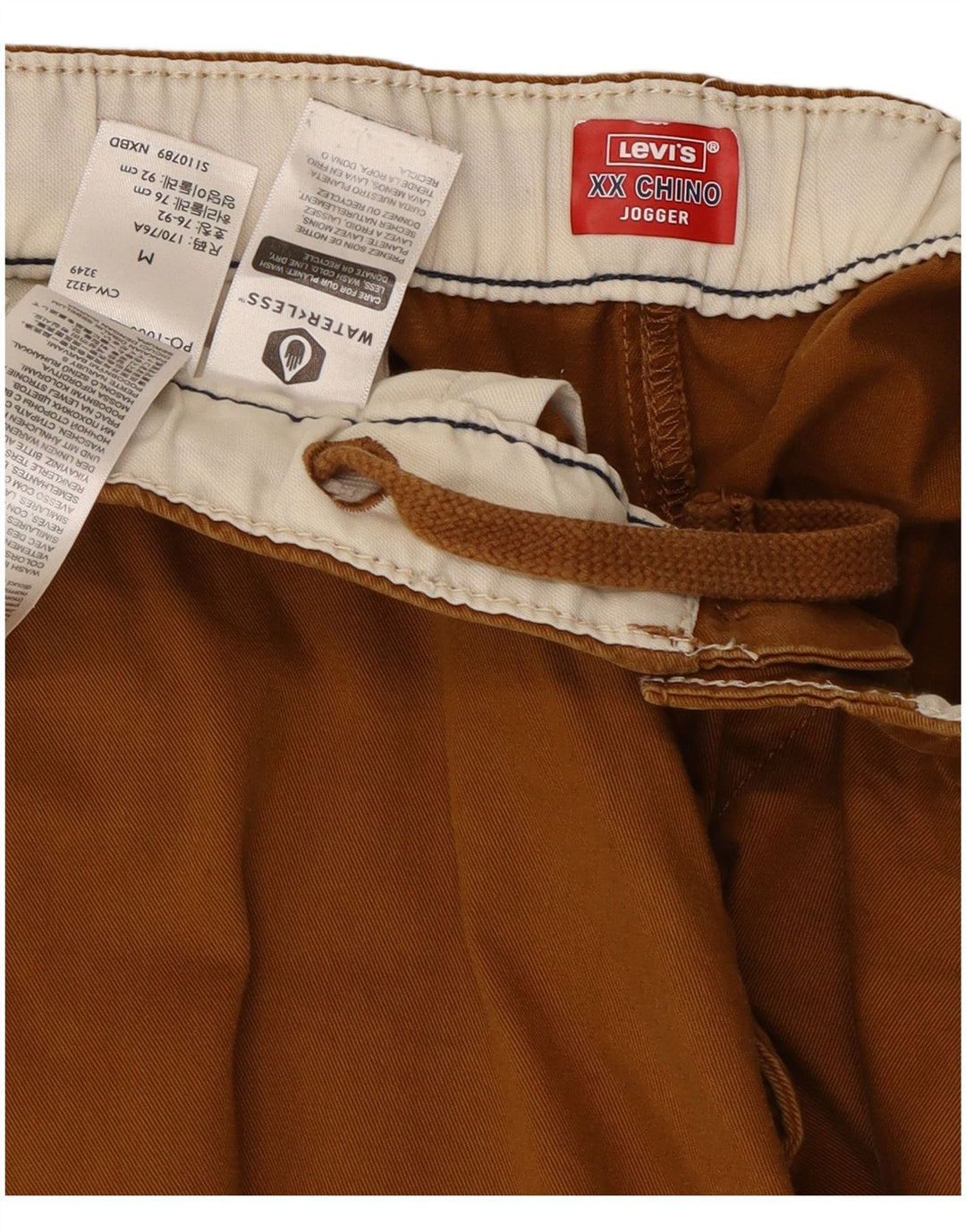 Levi's Joggers til mænd Chinobukser Medium W32 L28 Brun bomuld