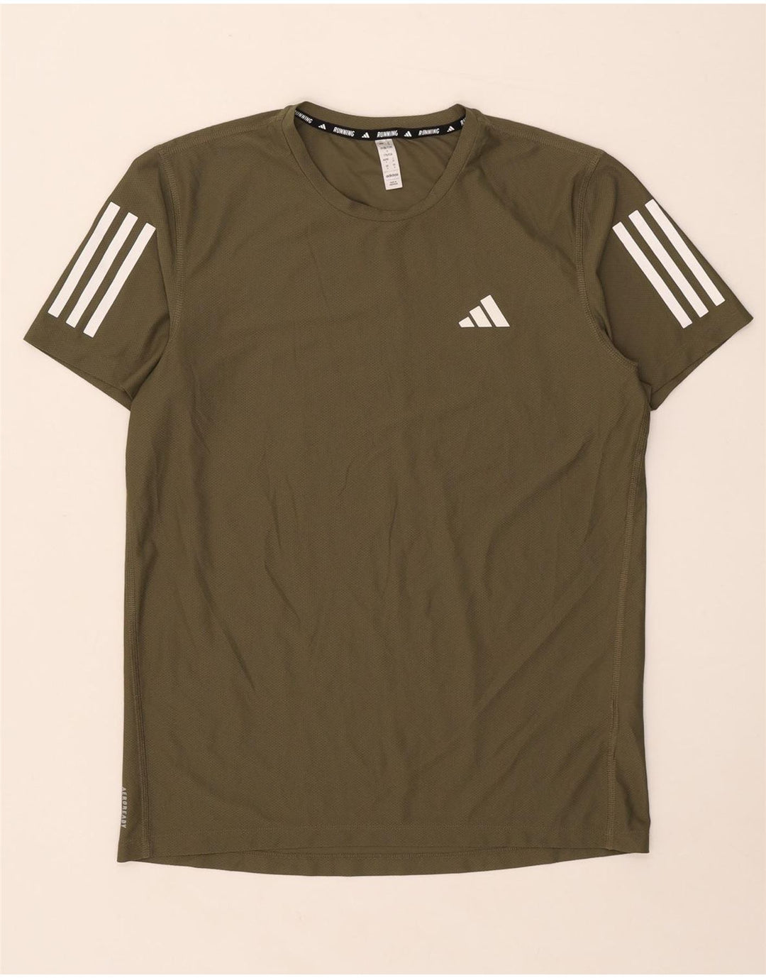 Adidas Herre T-Shirt Top Lille Khaki Polyester