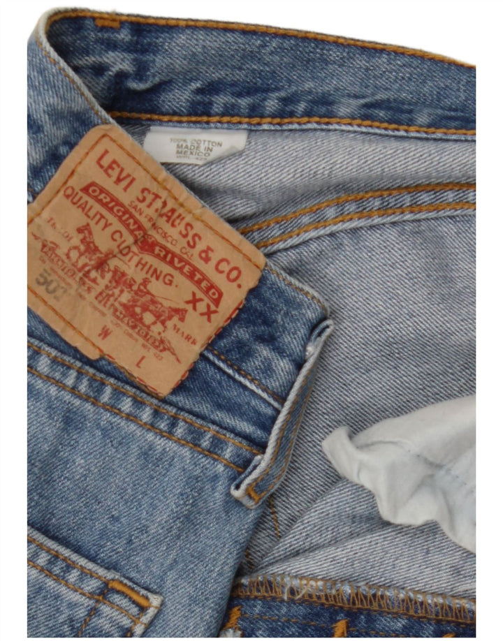 Levi's Herre 501 Straight Jeans W29 L28 Blå Bomuld