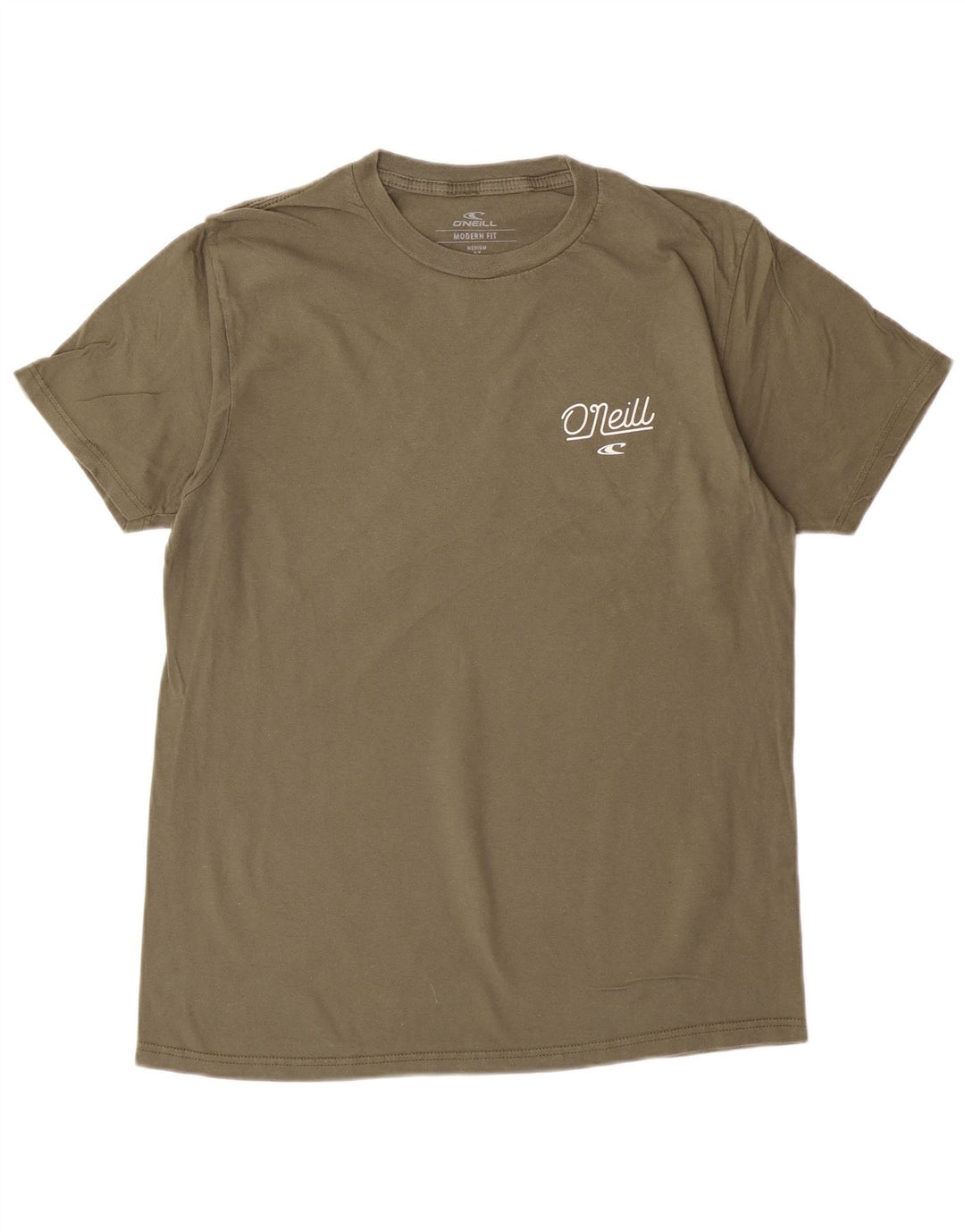 O'Neill Herre Modern Fit Grafisk T-Shirt Top Medium Grøn Bomuld