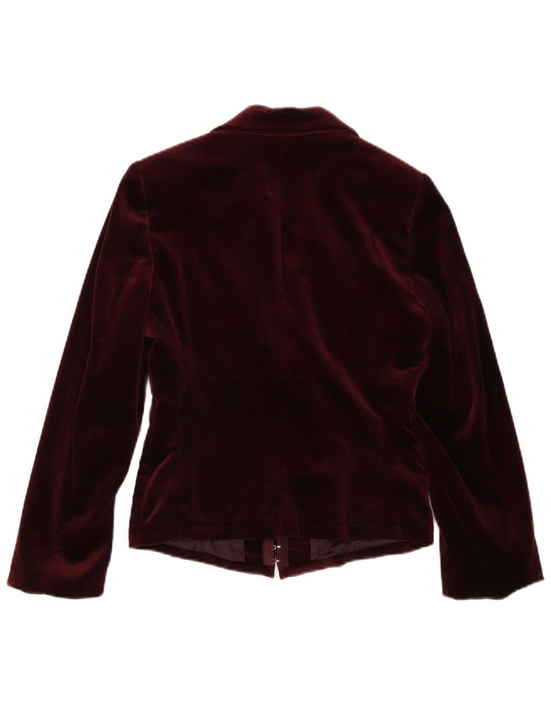Isabel De Pedro Dame Crop 3/4-ærmet blazerjakke UK 10 Small Maroon