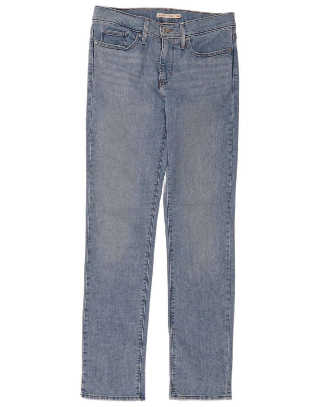 Levi's Dame 314 Shaping Straight Jeans W28 L32 Blå Bomuld
