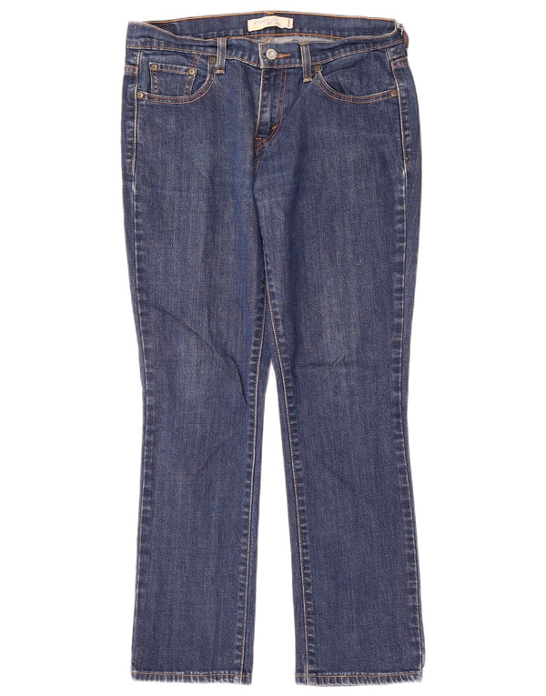 Levi's Dame 505 lige jeans US 6 Medium W32 L29 Blå Bomuld