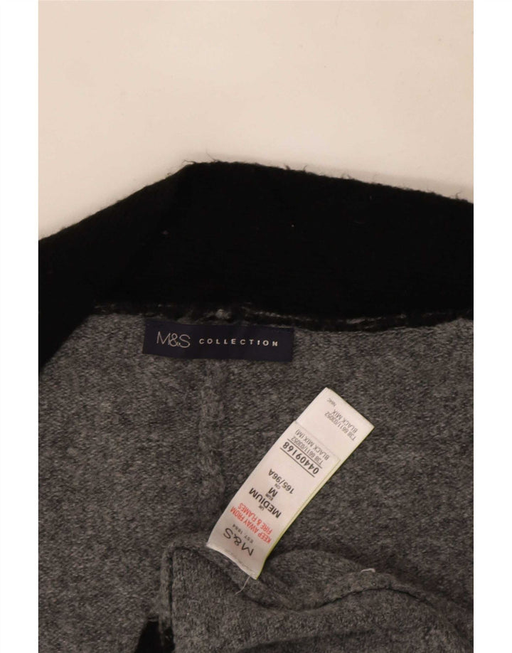 Marks & Spencer Dame Longline Cardigan Sweater UK 14 Medium Black