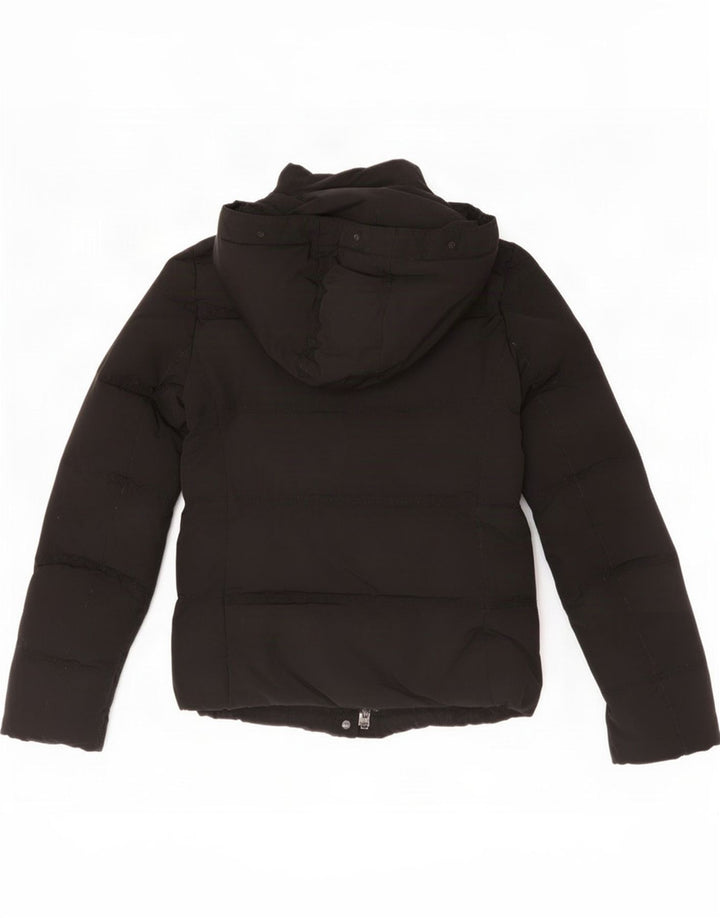 Woolrich Polstret hættejakke til kvinder UK 6 XS Sort polyester