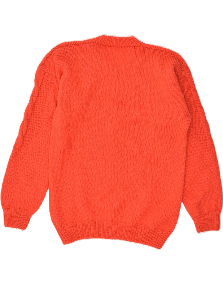 VINTAGE Womens Crew Neck Jumper Sweater UK 14 Medium Red | Vintage Vintage | Thrift | Second-Hand Vintage | Used Clothing | Messina Hembry 