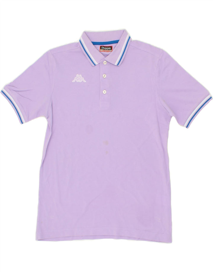 KAPPA Mens Polo Shirt Medium Purple Cotton Vintage Kappa and Second-Hand Kappa from Messina Hembry 