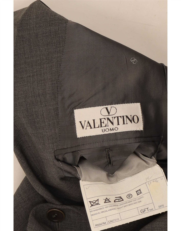 Valentino Herre 3-knap 2-delt jakkesæt IT 48 Medium W30 L31 Grå Uld