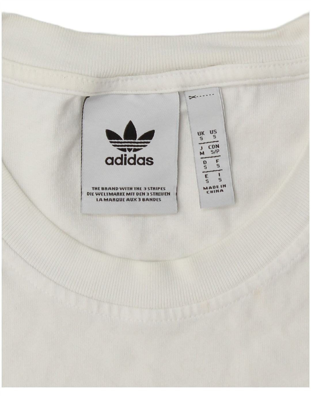 ADIDAS Grafisk T-shirt top til mænd, lille hvid