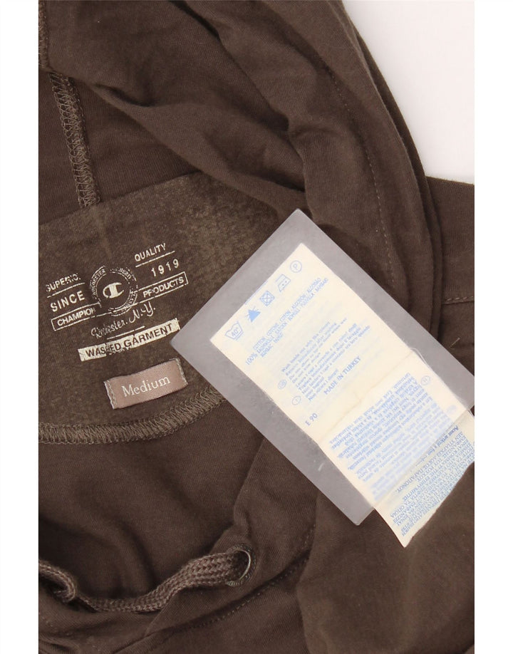 Champion Herre Hooded Grafisk Top Langærmet Medium Brun Bomuld