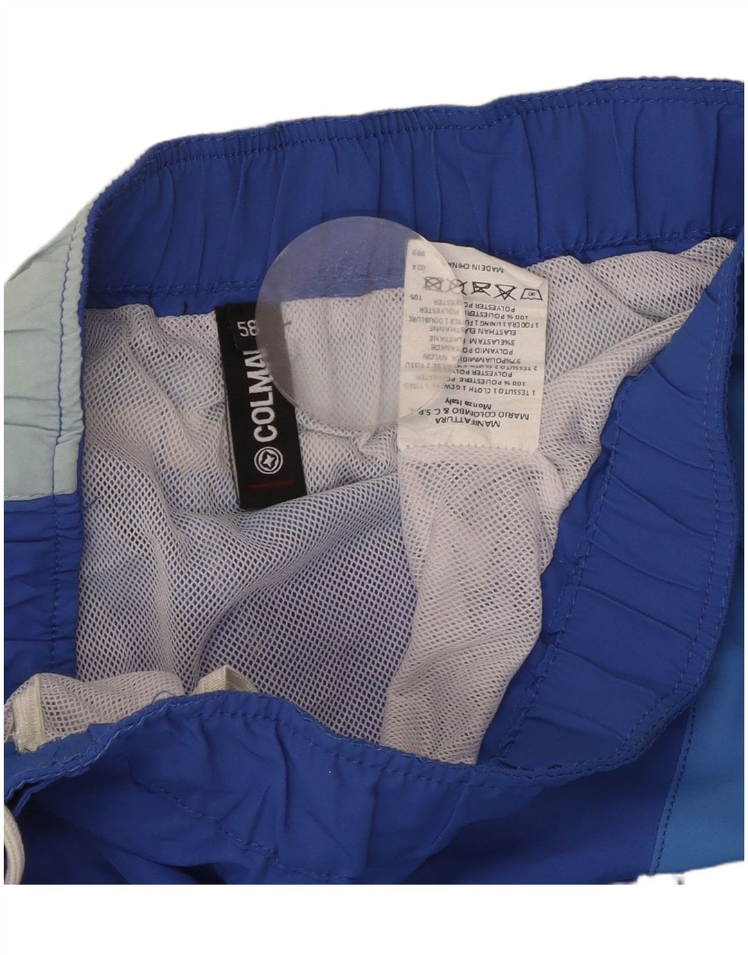 COLMAR Grafiske svømmeshorts til mænd IT 58 XL Blå Colourblock Polyester