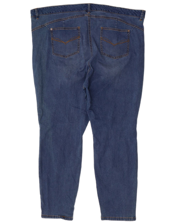 Marks & Spencer Womens Autograph Skinny Jeans UK 22 3XL W44 L28 Blue Cotton
