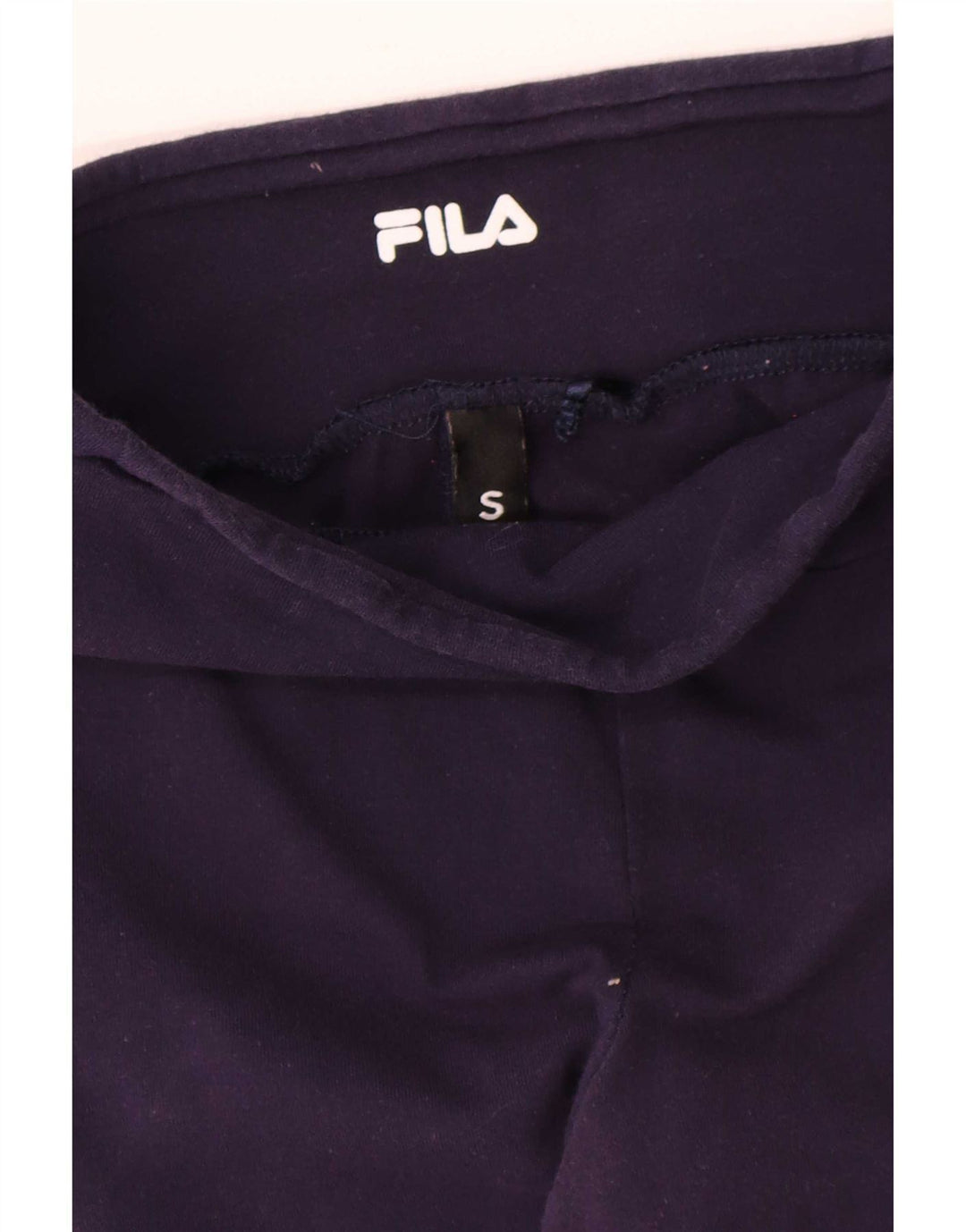 Fila Womens Leggings UK 10 Small Navy Blue Colourblock