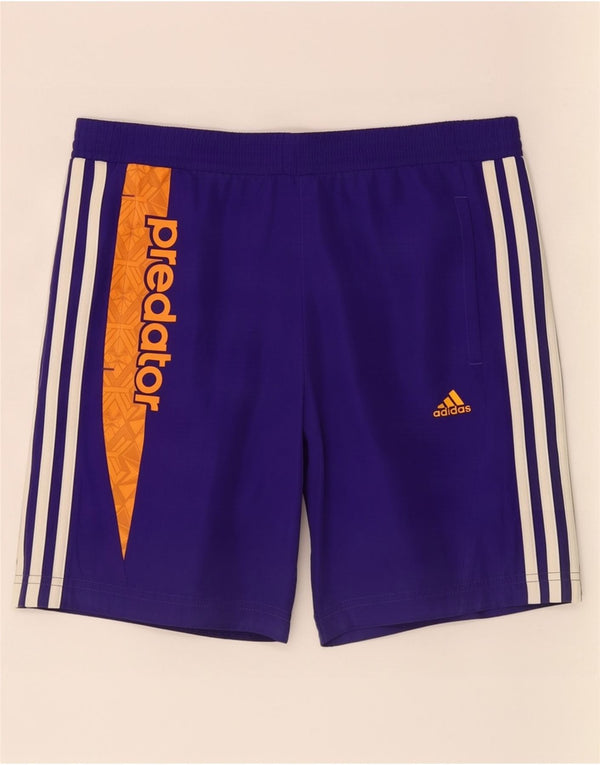 Adidas Boys Predator Graphic Sports Shorts 11-12 år Lilla Colourblock