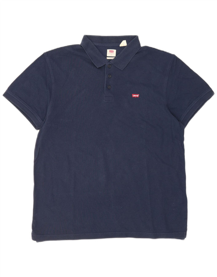 Levi's Standard poloshirt til mænd Stor marineblå bomuld