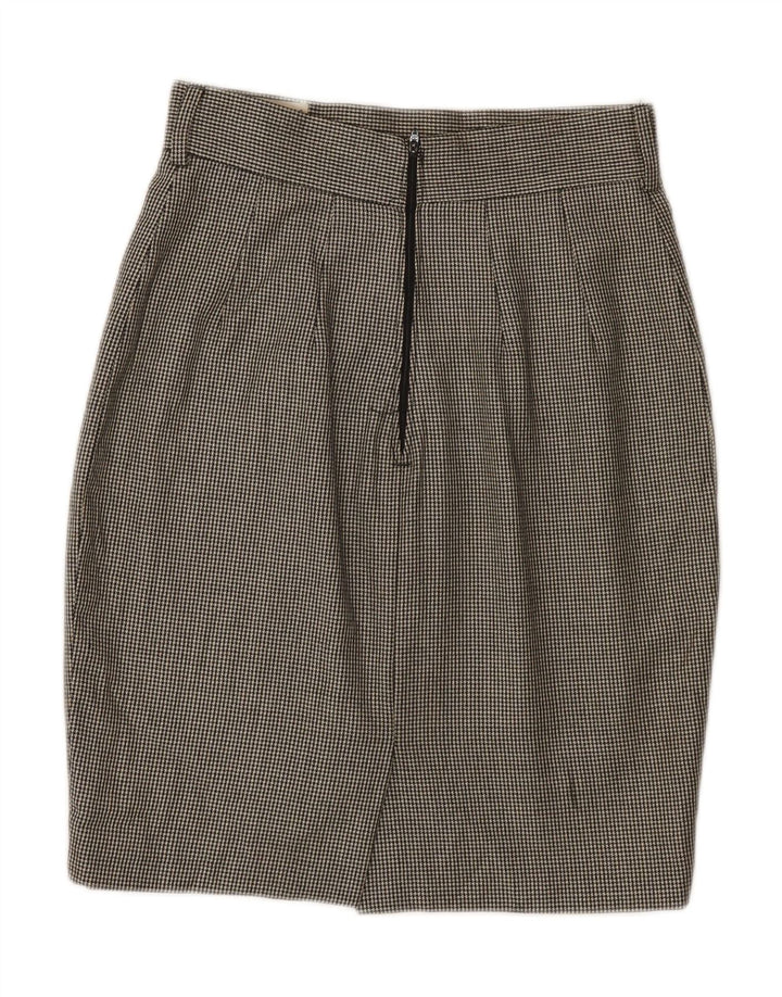 NEW YORK INDUSTRIE Womens Pencil Skirt IT 44 Medium W26  Black Houndstooth Vintage New York Industrie and Second-Hand New York Industrie from Messina Hembry 