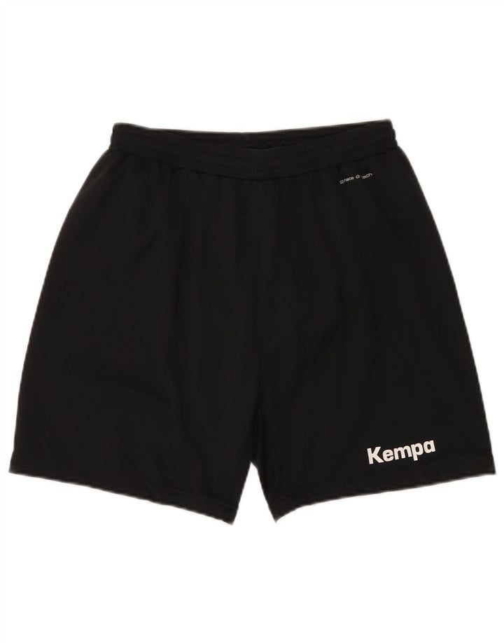Vintage badeshorts til mænd, lille sort polyester