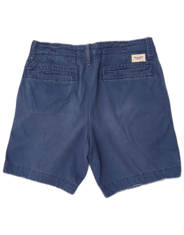 Abercrombie & Fitch Chino Shorts til mænd W32 Medium Blue Bomuld