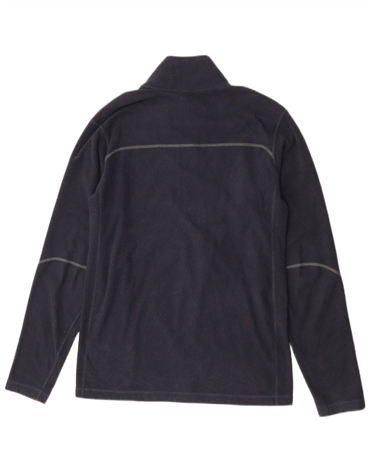 Nike Herre Therma-Fit Fleecetrøje med lynlåshals mellem marineblå polyester