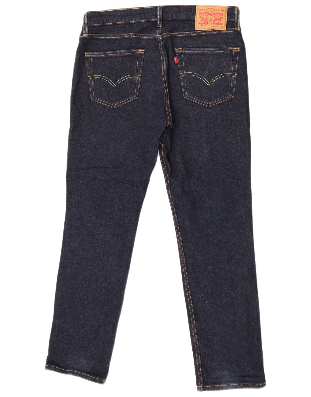 Levi's Herre 511 Slim Jeans W32 L30 Marineblå Bomuld
