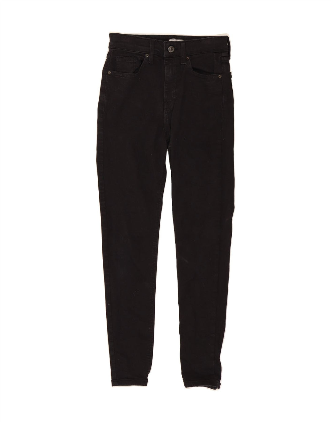 TOPSHOP Womens Skinny Jeans W25 L27 Black Vintage Topshop and Second-Hand Topshop from Messina Hembry 