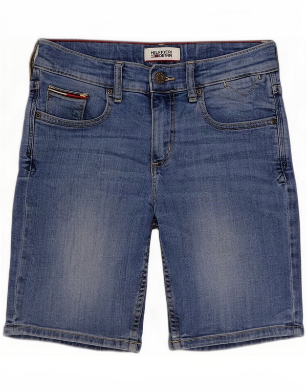 Tommy Hilfiger Boys Denim Shorts 11-12 Years W26 Blue Cotton