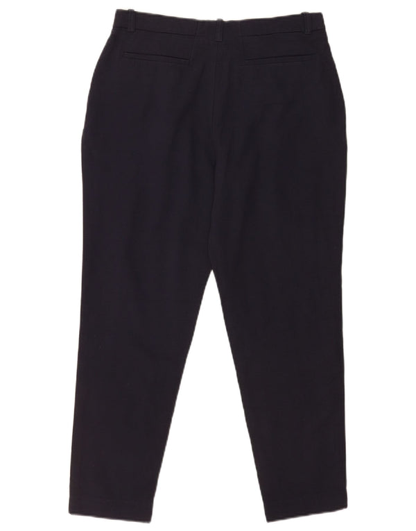 Whistles Dame Slim Cropped Trousers UK 6 XS W26 L23 Marineblå Bomuld