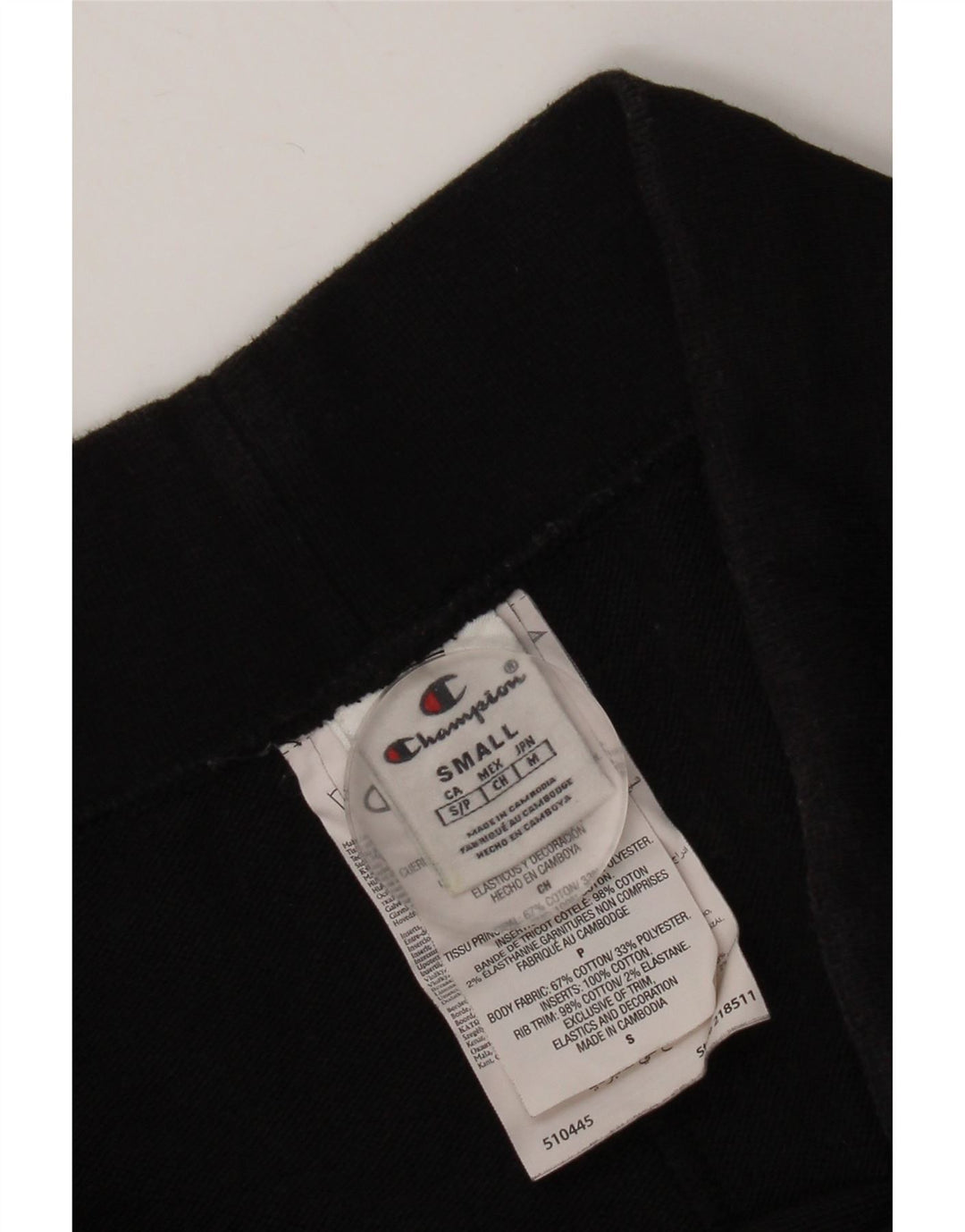 Champion Herre grafiske sportsshorts Små sorte bomuld