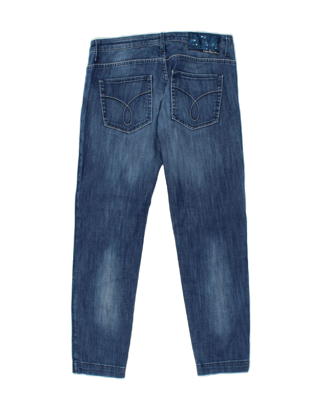 CALVIN KLEIN Womens Slim Jeans W31 L28  Blue Cotton Vintage Calvin Klein and Second-Hand Calvin Klein from Messina Hembry 