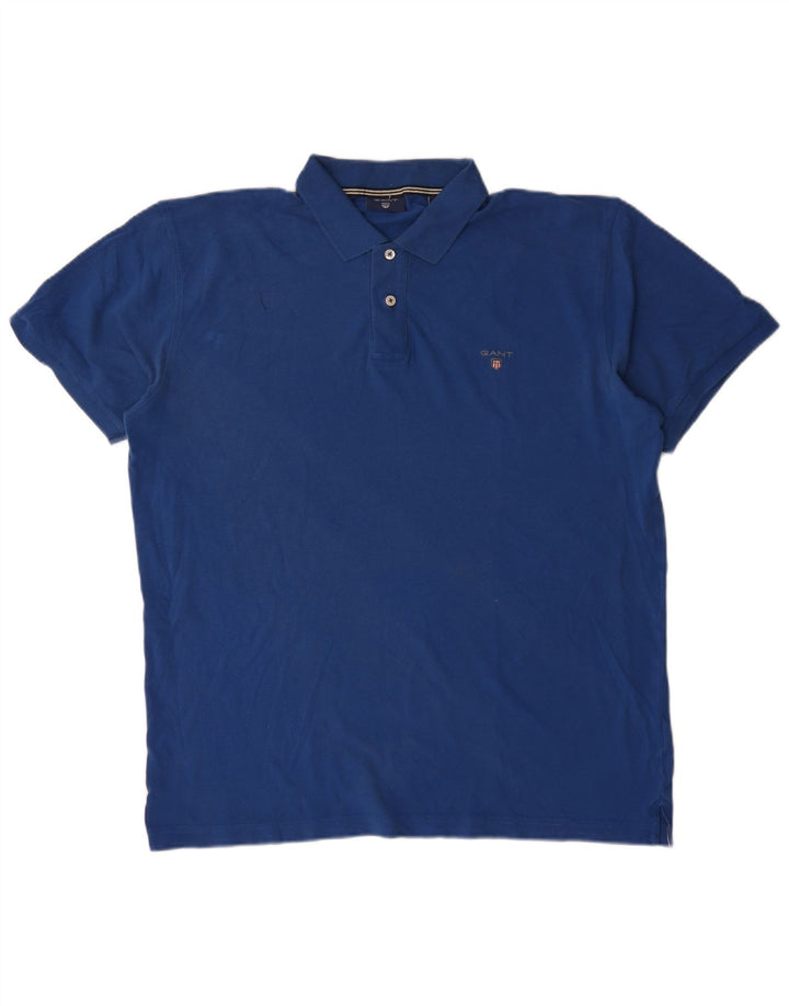 Gant Mens Polo Shirt XL Blue Cotton
