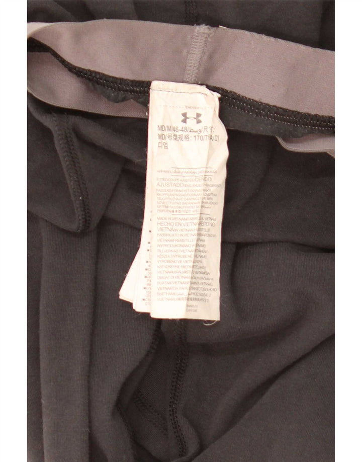 Under Armour Grafiske Leggings til kvinder UK 12 Medium Sort Bomuld