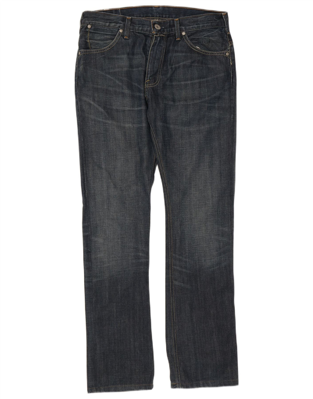 Levi's Straight Jeans til mænd W33 L34 Marineblå bomuld