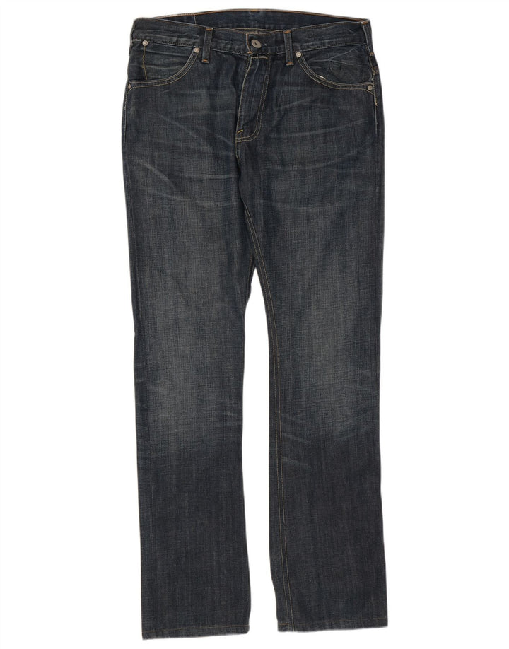 Levi's Straight Jeans til mænd W33 L34 Marineblå bomuld