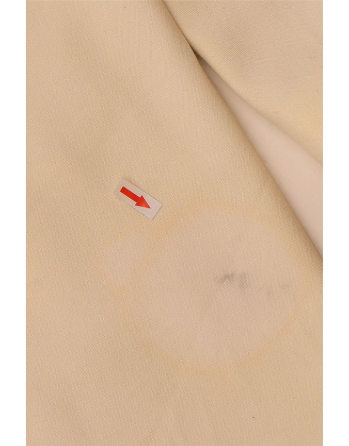 Zara Dame Overfrakke UK 16 Large Off White Polyester