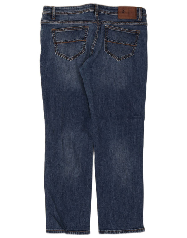 Dacks Herre Regular Fit Straight Jeans IT 50 Large W34 L28 Blå Bomuld