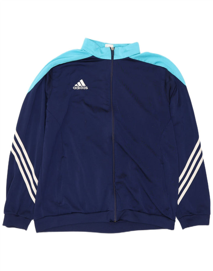 ADIDAS Hel træningsdragt til mænd XL Marineblå Colourblock Polyester