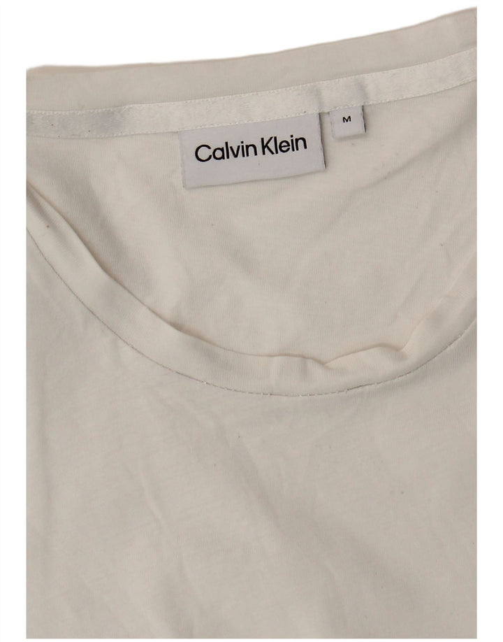 Calvin Klein Herre T-Shirt Top Medium White