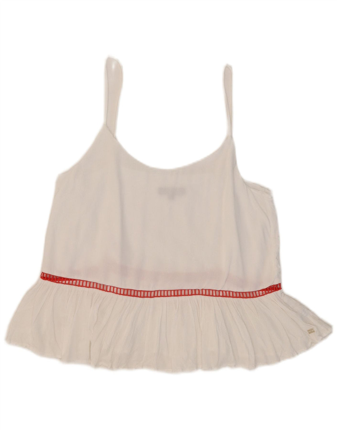 Tommy Hilfiger Dame Cami Top US 8 Medium Hvid Stribet
