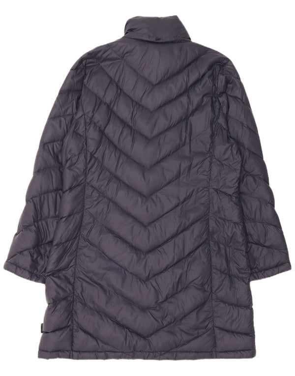 Calvin Klein Dame Polstret Frakke UK 16 Large Navy Blue Nylon