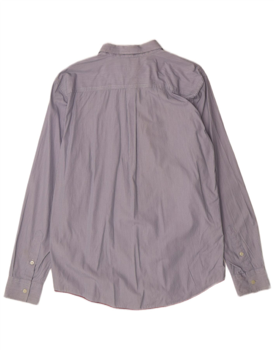 Cerruti 1881 herreskjorte XL blå nålestribet bomuld