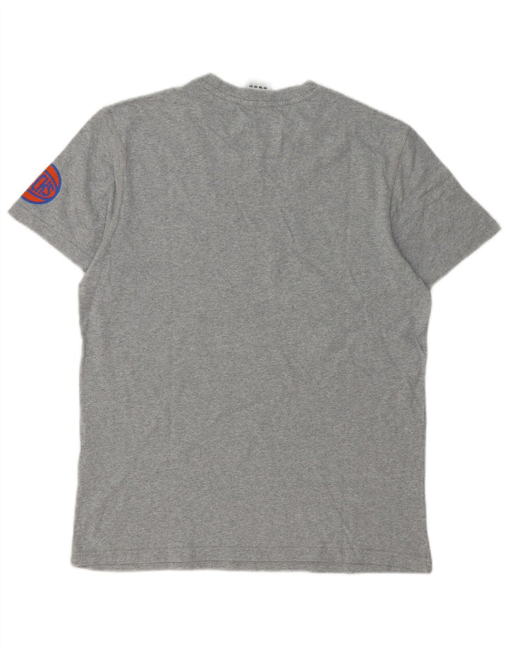 ADIDAS Grafisk T-shirt top til mænd, stor grå bomuld